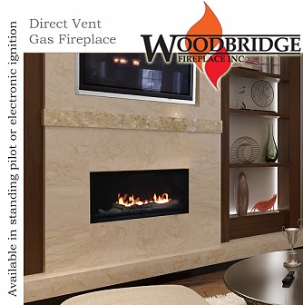 SANTA MONICA Direct Vent Gas Fireplace (36" Viewing Area)